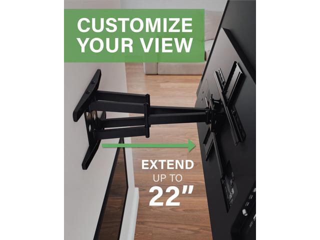 SANUS Premium Full Motion TV Mount for 42'-90' TVs - Sturdy & Smooth Extension, Swivel and Tilt for Big TVs - Universal Design Fits Samsung, LG,...