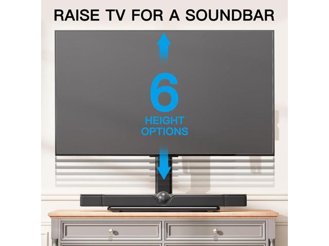 PERLESMITH Universal Swivel TV Stand-Table Top TV Stand for 32-65 inch TV-Height Adjustable TV Base with Heavy-Duty Tempered Glass Base, VESA...