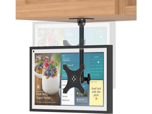 Echo Show 15 Under Cabinet Mount, Easy to Adjust The Height with Thumb Screw, Rotate Tilt Swivel for 15.6' Smart Display, Whole Aluminum Mount for...