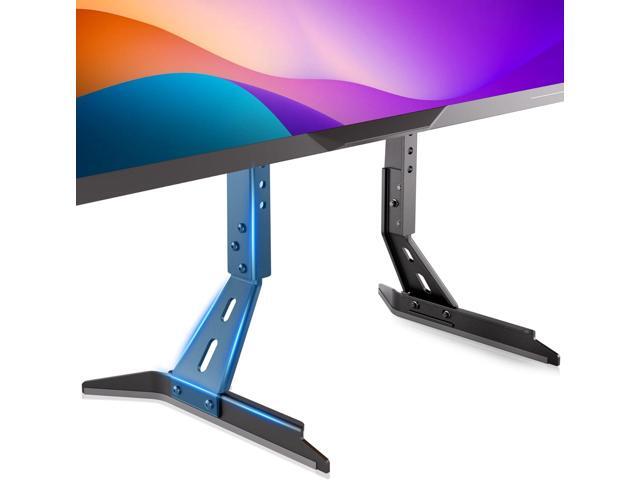 Universal TV Stand Base Replacement,Metal TV Legs-7 Level Height Adjustable,Desktop TV Stand Mount with Extra Long Legs for Most 32'-65' TVs...