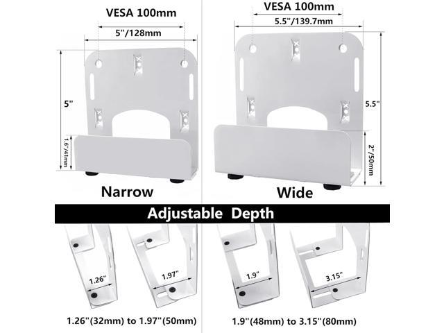 Cable Box Wall Mount Modem Adjustable Wall Mount for Small and Wide Devices Such as DVD Players, Game Console Such As PS3, PS4, Xbox, Apple TV,...
