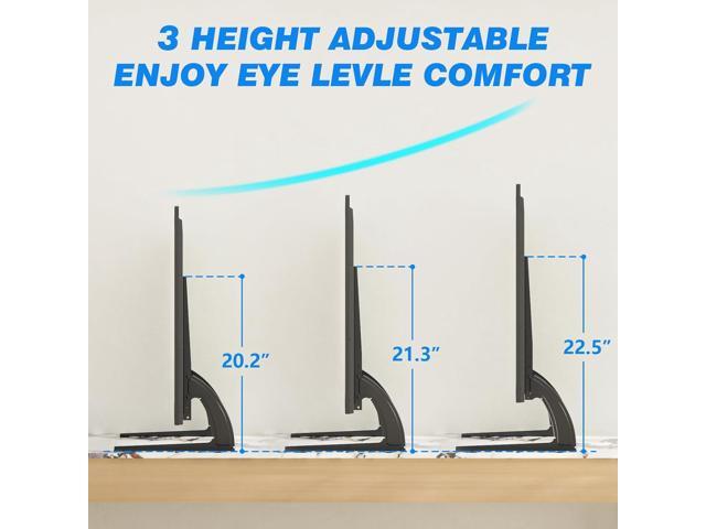 Rfiver Universal Table Top TV Stand Base TV Legs with Height Adjustment fits Most 32-55 Inch LCD LED Flat Screen TVs, Max VESA 800x400 mm, TV Feet...