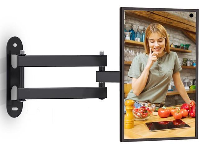 Wall Mount for Echo Show 21, Echo Show 15 Wall Mounting Bracket Swivel Rotation Extension Tilt, Max VESA 100x100mm Hold up to 33lbs, Black