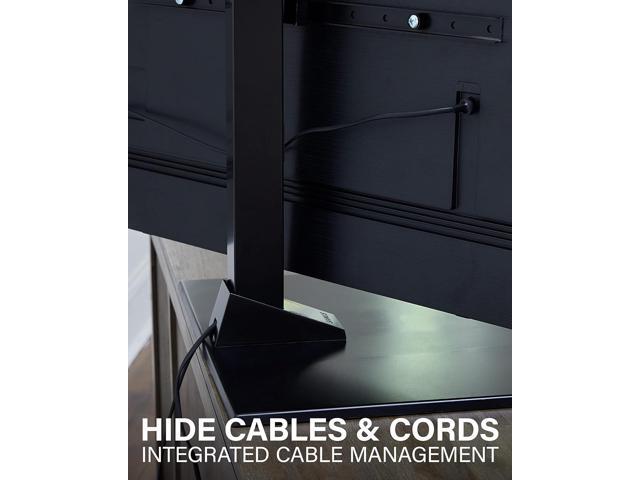 SANUS Universal TV Stand - Large Swivel Base Replacement TV Stand for Screens Up to 86' - Swivels 70 Degrees & Height Adjusts 8' - Compatible with...