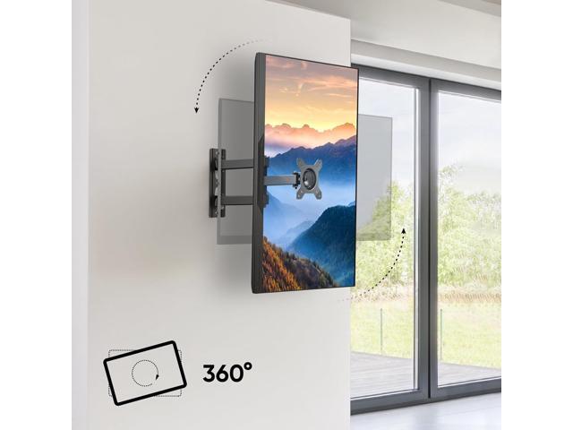 Small TV Wall Mount for 10-32 Inch Screen up to 33 lbs, Rotating TV Mount Swivel and Tilt Full Motion - 75x75 & 100x100 VESA Monitor Wall Mount...