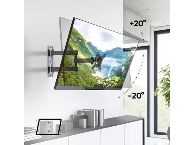 Small TV Wall Mount for 10-32 Inch Screen up to 33 lbs, Rotating TV Mount Swivel and Tilt Full Motion - 75x75 & 100x100 VESA Monitor Wall Mount...