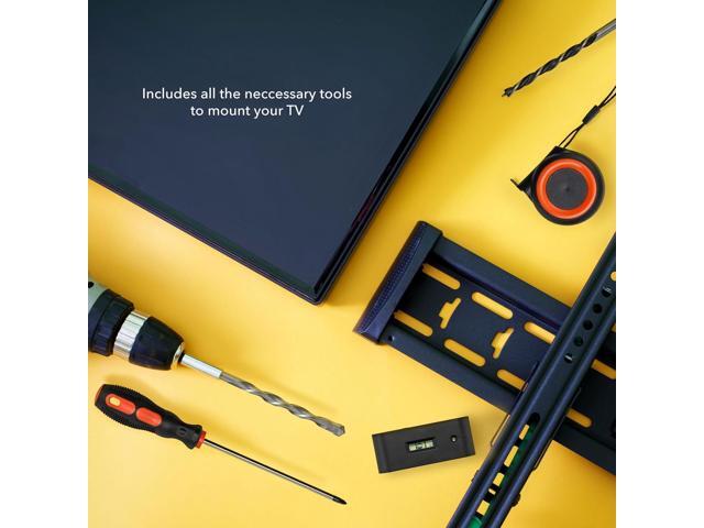 Mount-It! Universal TV Mount Installation Kit, 7-Piece Set Includes 2 Wood Drill Bits, 2 Concrete Drill Bits, 1 Stud Finder with Bubble Level, 1...