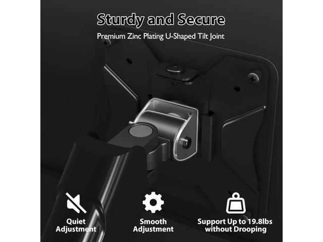 BONTEC Monitor Wall Mount Bracket for 13-32 Inch Screens, Fully Adjustable Gas Spring Monitor Arm, Height Adjustable, Tilt Swivel & Rotate, Holds...