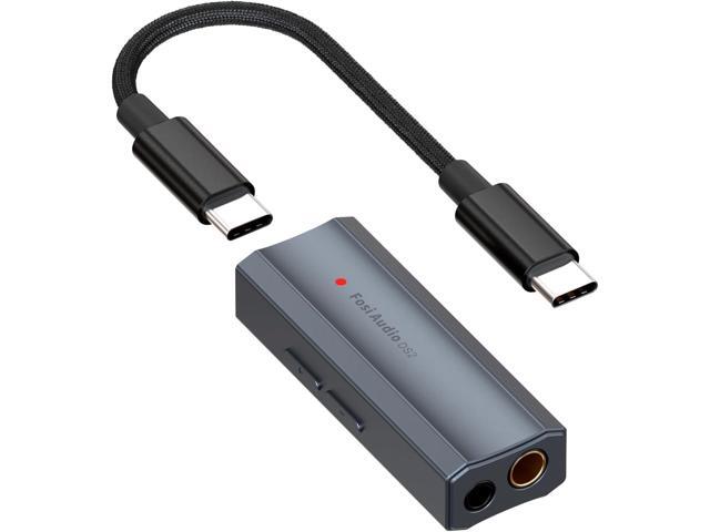 Fosi Audio DS2 USB C to AUX Headphone Amp DAC Dongle 3.5mm Jack Audio Portable Amplifier Dual Output DSD256 4.4mm Balanced High Resolution CS43131.