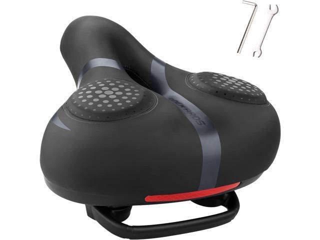 ROCKBROS Bike Seat for Men Women Comfort Wide Gel Bike Seat Replacement,Breathable Waterproof Padded Bicycle Saddle, Compatible with...