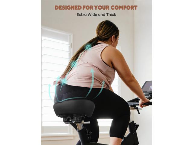 Oversized Bike Seat for Peloton Bike & Bike+, Comfort Bicycle Seat Replacement for Men & Women, Extra Wide Bike Saddle Compatible with Peloton,...