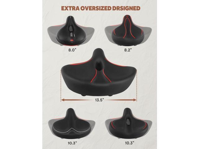 Oversized Bike Seat for Peloton Bike & Bike+, Comfort Bicycle Seat Replacement for Men & Women, Extra Wide Bike Saddle Compatible with Peloton,...