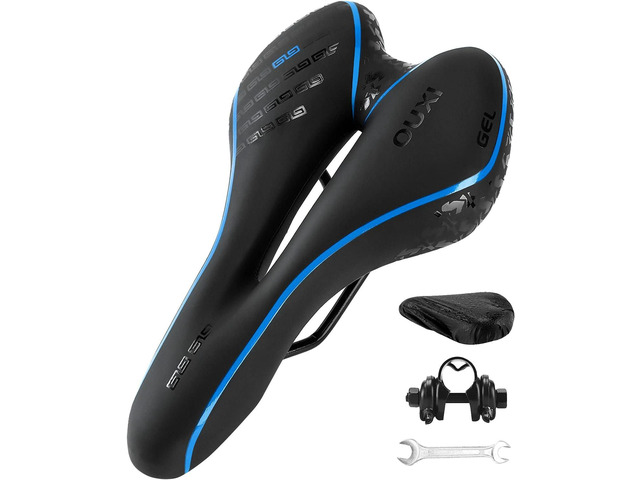 OUXI Comfort Bike Seat Comfortable Gel Bicycle Saddle Replacement Soft Padded with Shock Absorbing Waterproof for MTB Mountain Bike Road Bike...