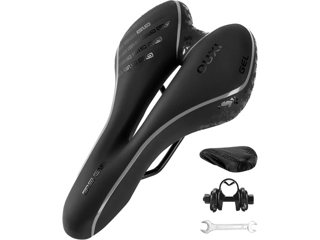 OUXI Comfort Bike Seat Comfortable Gel Bicycle Saddle Replacement Soft Padded with Shock Absorbing Waterproof for MTB Mountain Bike Road Bike...