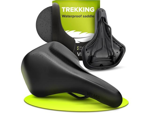 VELMIA Bike Seat 100% Waterproof I Bicycle Seat with Ergonomic Design - Bike Seats for Men and Women - Perfect for Trek Bikes & Peloton I Mountain...