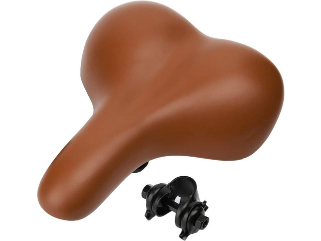 ZHIQIU Comfortable Bike Saddles Extra Wide and Thick Bicycle Seat Integrated Molding Anti-Rain