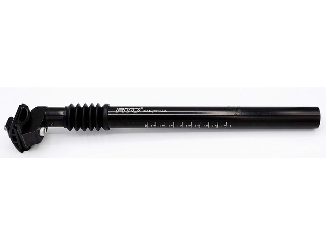 Seat Post - Fito 27.2 x 350mm Bicycle Suspension Seatpost with Clamp - Black