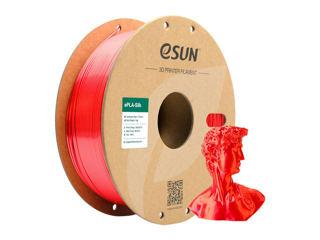 eSUN Silk PLA Filament 1.75mm, Silky Shiny 3D Printer Filament PLA, Dimensional Accuracy +/- 0.05mm, 1KG Spool (2.2 LBS) 3D Printing Filament for...
