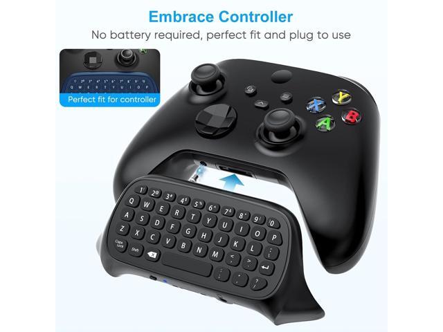 Keyboard for Xbox Series X/S, One/One X/S, Elite One/2 Controller, Wireless Gaming Chatpad Message Keypad with USB Receiver, Audio/Headset Jack...