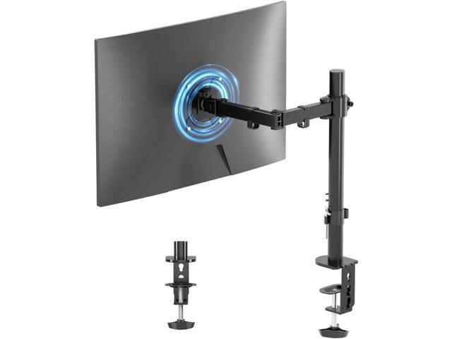 Suptek Single LED LCD Monitor Desk Mount Heavy Duty Fully Adjustable Monitor Stand for 1 / One Screen up to 27 inch