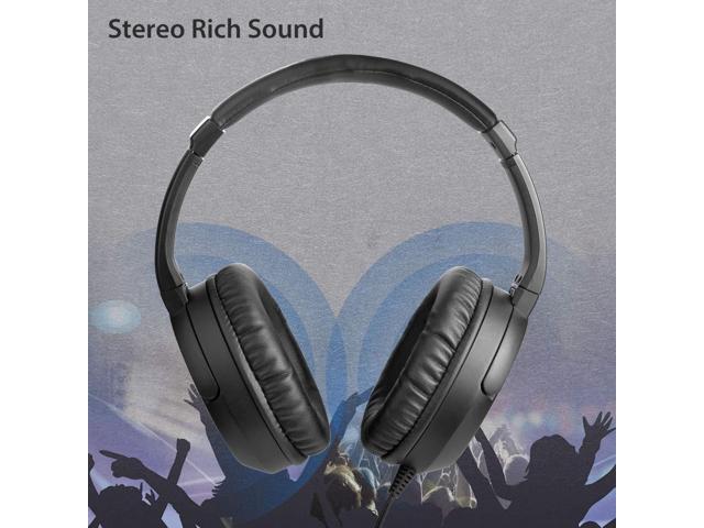 Avantree HF039 Long Coiled Cord Headphones for TV and PC with Volume Control, Stero/Mono Control,16.4 Feet / 5M Extended Range Cable, 3.5mm AUX...