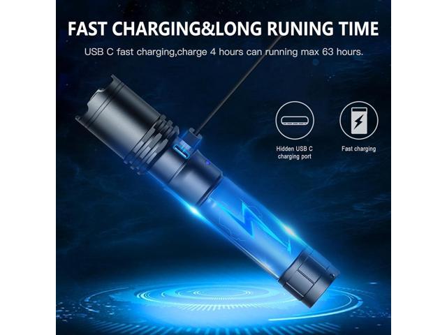 klarus EP10 USB-C Rechargeable Flashlight: 1000 Lumens Super Bright, 2600mah Battery, 6.3 inch, Small LED Powerful Flashlights for Home, Camping,...