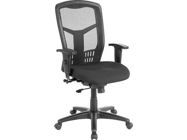 Lorell, LLR86205, Executive High-Back Swivel Chair, Black