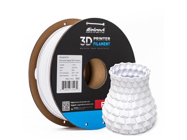 INLAND Micro Center PLA+ 3D Printing Filament 1.75mm - PLA Pro Dimensional Accuracy +/- 0.03 mm - 1kg Cardboard Spool (2.2 lbs) (2 Pack Black &...