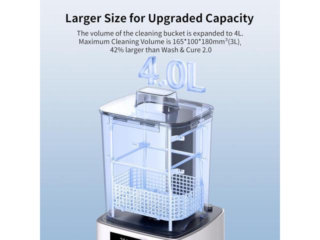 ANYCUBIC Wash and Cure 3, Upgraded Volume 2 in 1 Wash and Cure Station, with Gooseneck Lights, for Mars Anycubic Photon Mono 4 2 Resin 3D Printer,...