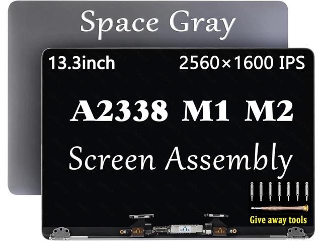 A2338 M1 M2 2020 Screen Replacement for MacBook Pro Retina M1 M2 A2338 EMC 3578 8162 MYD83 MYD92 MYDA2 MYDC2 MNEQ3 MNEP3 MNEJ3 Full LED LCD Screen...