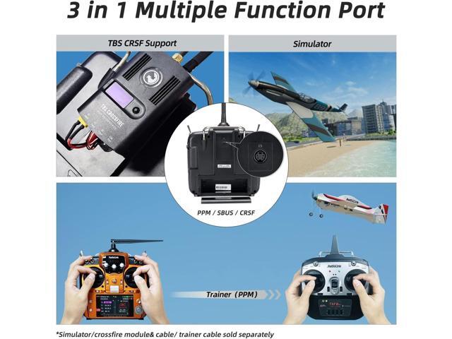 Radiolink AT10II 12 Channels RC Transmitter and Receiver R12DS 2.4GHz Radio Remote, Voltage Telemetry for RC Airplane, FPV Racing Drone, Quad,...