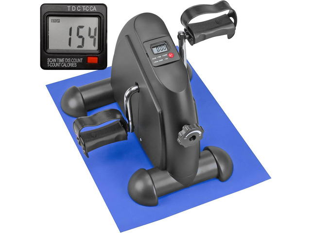 DMI Under Desk Bike Pedal Exerciser, Ellipse Leg Exerciser & Under Desk Elliptical with LCD Display, Leg Exerciser While Sitting For Seniors, Work...