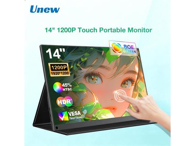 Unew 14 Inch 1200P IPS Touchscreen Portable Monitor with Type-C & Mini HDMI