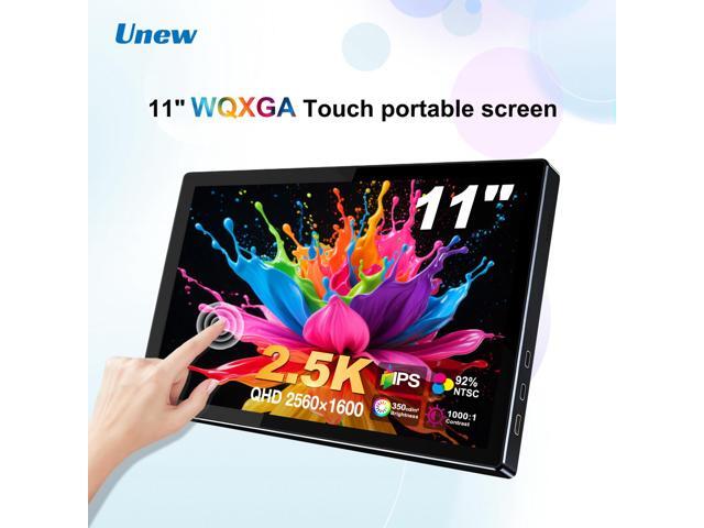 11' 2.5K Touchscreen Portable Monitor 2560x1600 IPS VESA 75*75mm 16:10 USB-C HDMI Display For Laptop Mac PC PS5 Switch