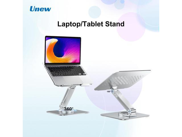 360° Rotatable Stand Metal Aluminum For Laptop Holder Adjustable Anti-Slip Silicone Base Stability for Tablet Portable Monitor