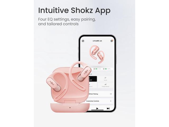 Shokz - OpenFit Air Open-Ear True Wireless Earbuds - Pink - image 8
