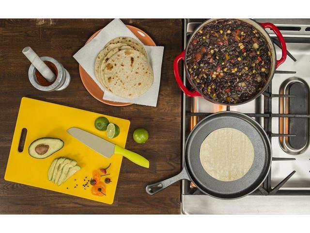 Lodge L9OG3 Cast Iron Round Griddle, Pre-Seasoned, 10.5-inch