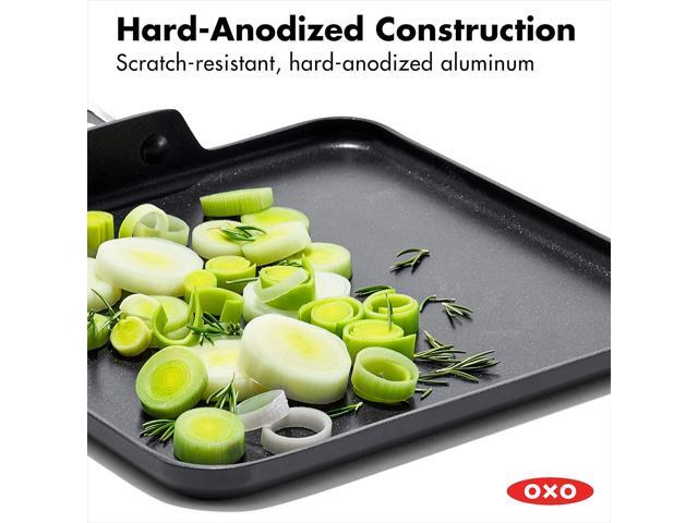 OXO Enhanced 11' Griddle Pan, PFAS-Free Ceramic Nonstick, Durable Hard Anodized Cookware, Scratch Resistant, Stainless Steel Handle, Good Grips,...