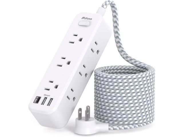 Mifaso Extension Cord, Surge Protector Power Strip, Extension Cord with 9 Outlets 3 USB Ports, Extension Cord with Multiple Outlets, 5FT USB Power...