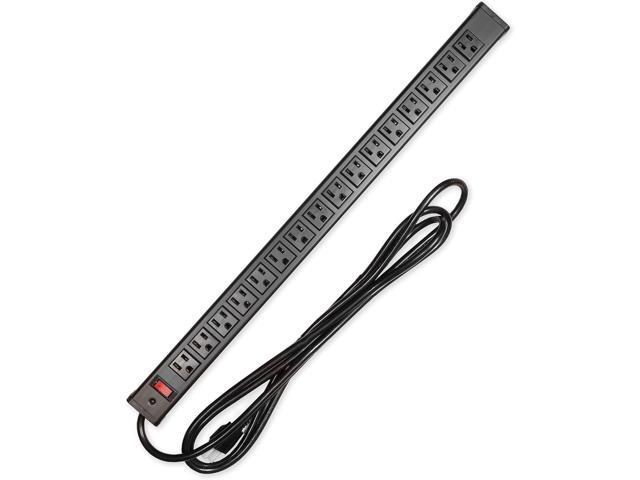 Iron Forge Cable 16 Outlet Power Strip Surge Protector with Mountable Brackets, 9 Ft Long Extension Cord 3 Prong, 14/3 SJT Long Heavy Duty Power...