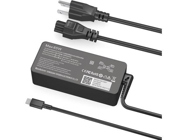 65W USB C Charger for Lenovo Thinkpad/Yoga/Chromebook Laptop Computer 65W 45W USB C Fast Power Adapter