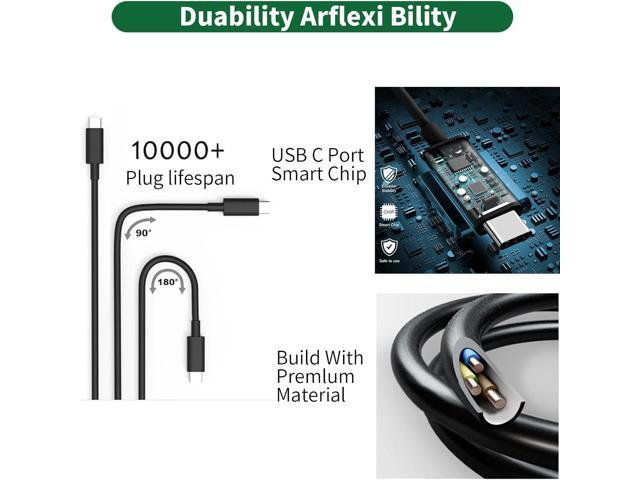 New Slim 65W USB C Laptop Charger for Dell Latitude 5540 5440 7440 5450 e5430 5430 5530 7430 3450 5550 5350 7450 5420 7420 5520 e5440 2in1,XPS...