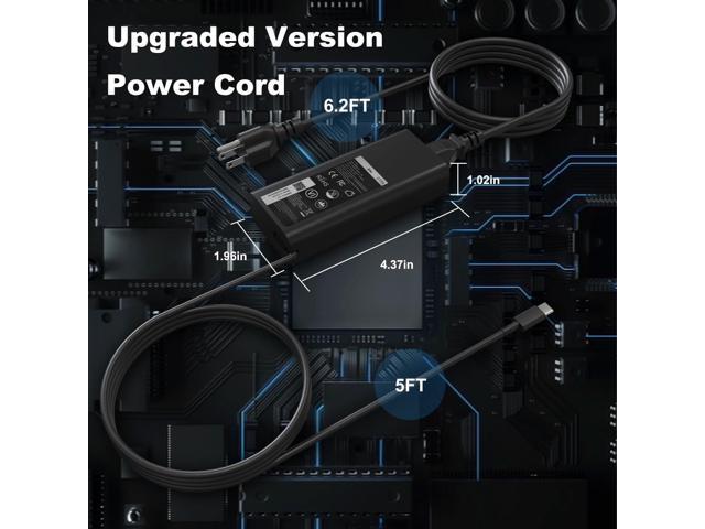 65W Type C USB C Laptop Charger: for Dell Latitude Computer 5530 5420 5430 5520 5540 7430 7420 7440 7340 7530 7330 7320,Inspiron 14 7425 16 7620...