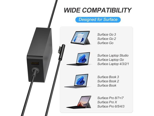 65W Surface Pro Laptop Charger-Microsoft Surface Pro Charger for Windows Surface Laptop 6,5,4,3,2,1,Microsoft Surface...