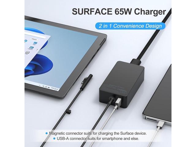 65W Surface Pro Laptop Charger-Microsoft Surface Pro Charger for Windows Surface Laptop 6,5,4,3,2,1,Microsoft Surface...