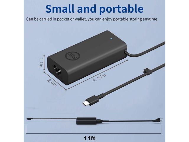 New Slim 65W 60W Dell Laptop Charger USB C for Dell Latitude 5420 5440 5430 5520 5530 5540 7420 7440 7390 7400,XPS 13 Chromebook 3100,for Dell...