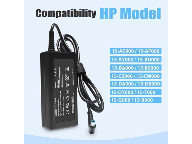 45W 65W Laptop Charger AC Adapter Power Suppy for HP 15-DA 15-DB 15-da0xxx 15-db0xxx 15-da0012dx 15-da0014dx 15-da0032wm 15-da0033wm 15-bd0005dx...