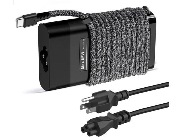 New Slim for HP 65W Laptop Charger USB C,Replacement for HP Envy X360,Spectre X360,Elitebook x360,HP Computer Chromebook,Zbook,Elite...