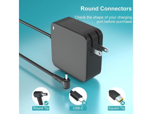 Charger Compatible with Gateway Laptop GWTN156-2BL GWTN141-4BK GWNR71517-BL GWNC31514-BK, 19V 3.42A Power Supply Cord