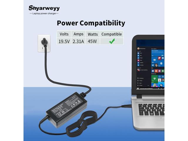 45W 740015-002 741727-001 L25296-001 AC Adapter for HP Pavilion x360 Envy Spectre Elitebook 840 ProBook Laptop Notebook Power Supply Cord Blue Tip...